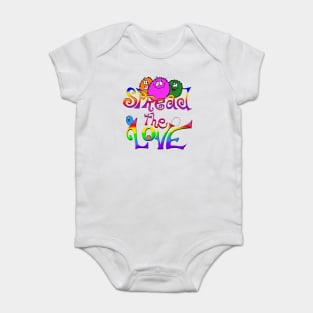 spread the love Baby Bodysuit